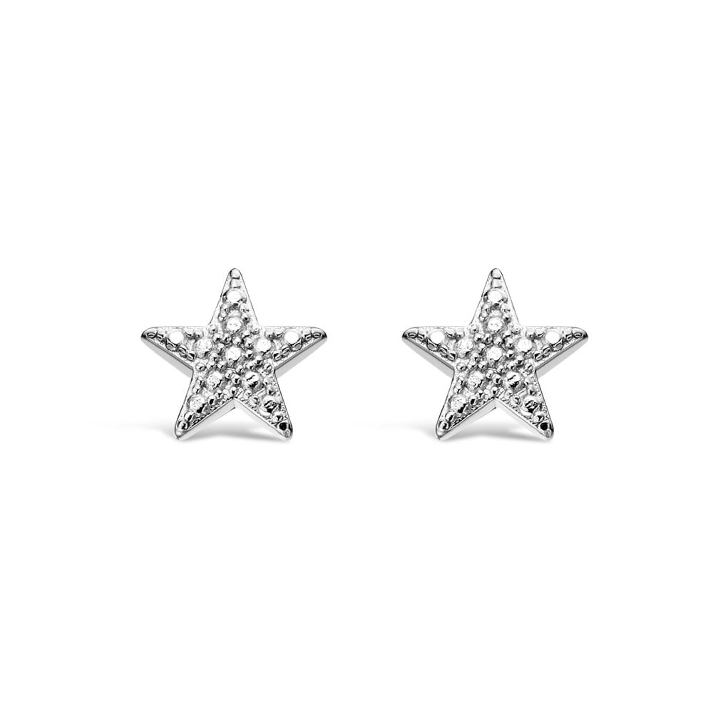 Silver Star Earrings